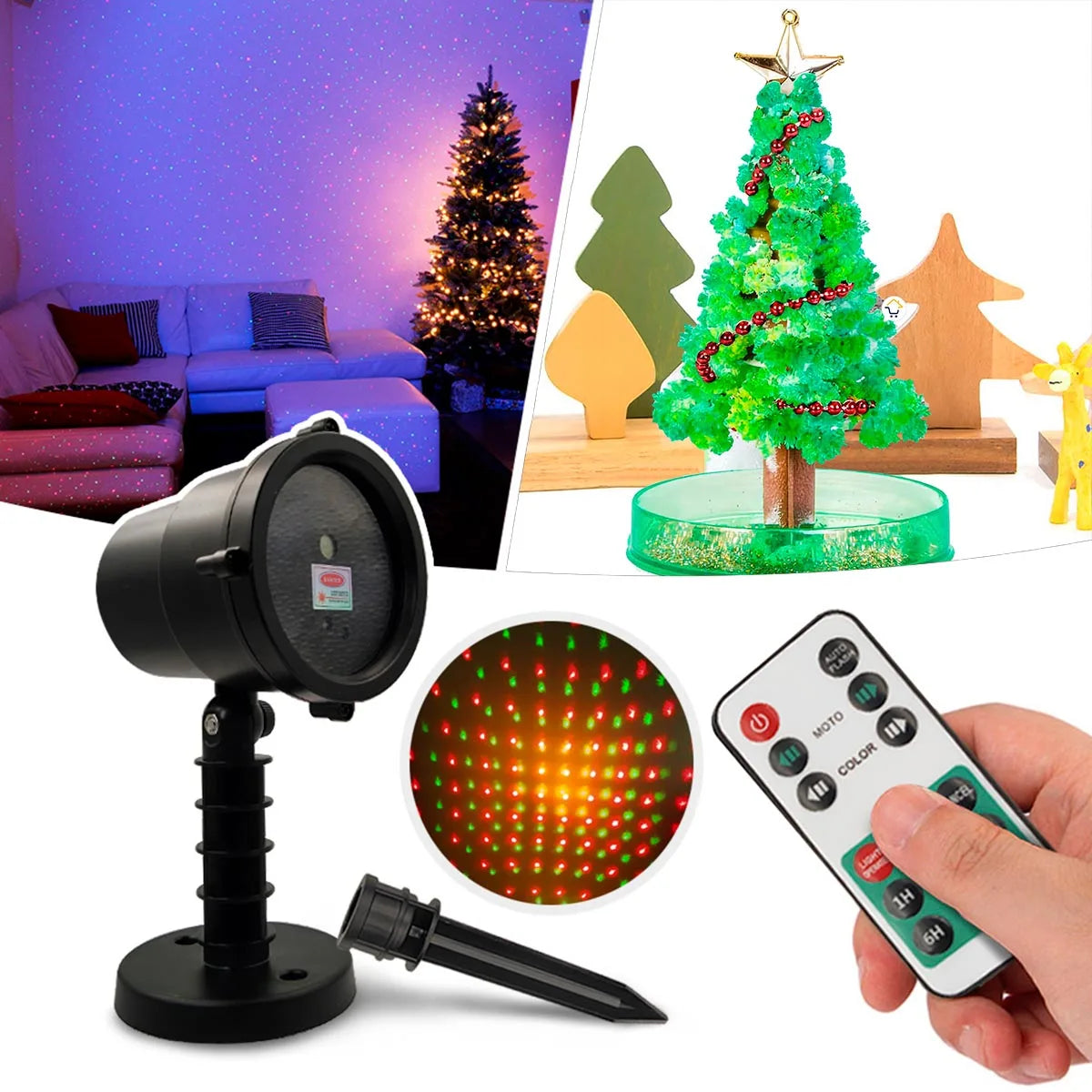 Compre 1 y llévese un regalo especial. HoliGlow Proyector Navideño:  🎄