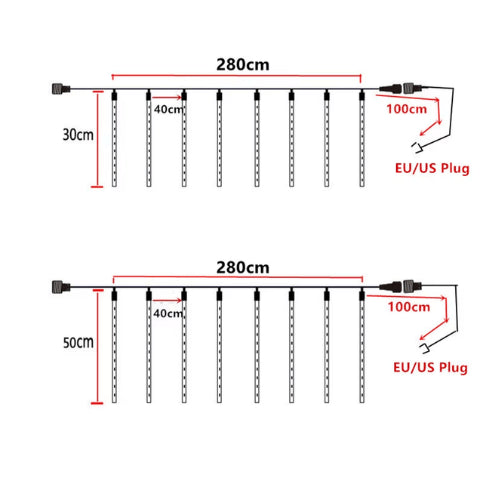 Decora con estilo: Luces LED en Cascada Multicolor.