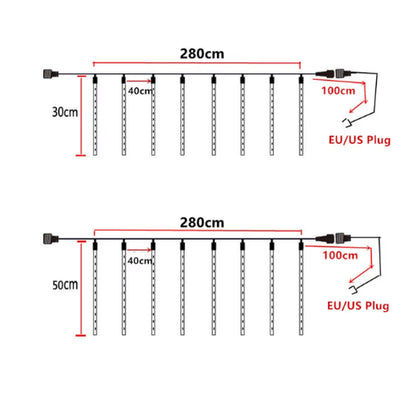 Decora con estilo: Luces LED en Cascada Multicolor.