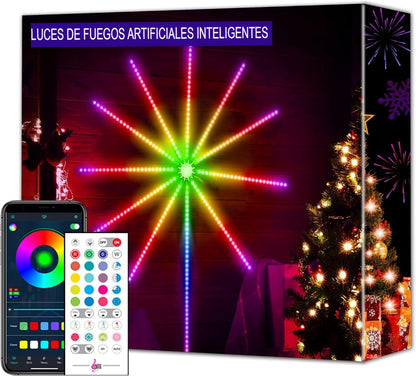 Luces Inteligentes con Sensor de Sonido - Efecto Fuegos Artificiales R