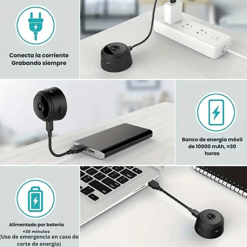 🔥 Oferta Cámara inteligente, mini cámara a9. Diseño compacto y sofisticado, ideal para la vigilancia en cualquier área. 🔥🛒