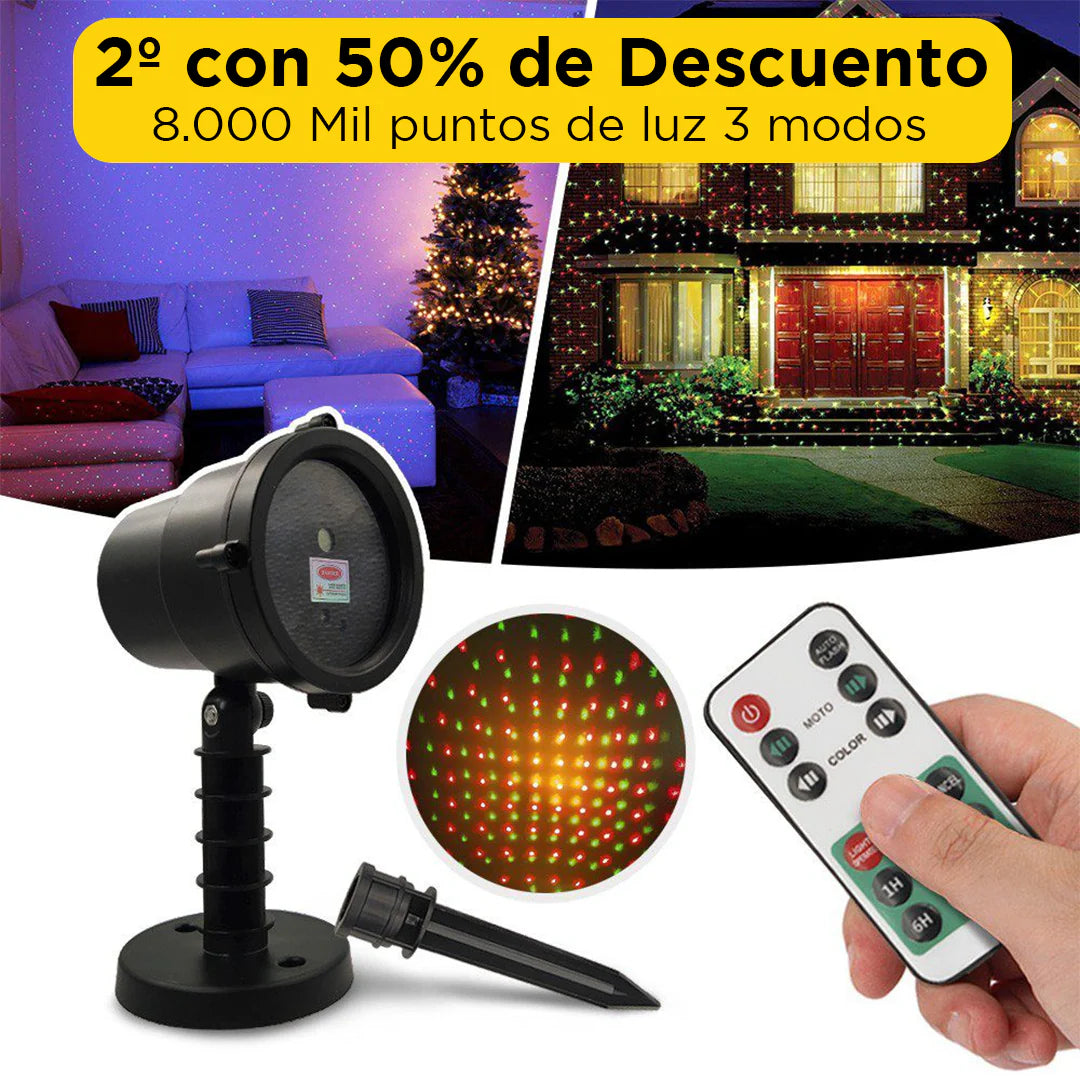 Compre 1 y llévese un regalo especial. HoliGlow Proyector Navideño:  🎄